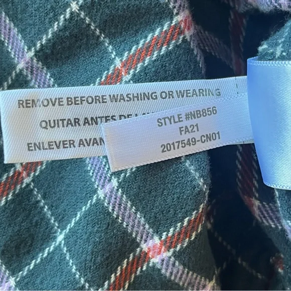 Madewell Flannel Colette Mini Dress Plaid Size 14 Cottagecore Winter Grunge - Picture 11 of 16